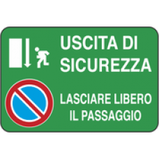 lasciare libero passaggio uscita sicurezza lasciare libero passaggio uscita sicurezza 4